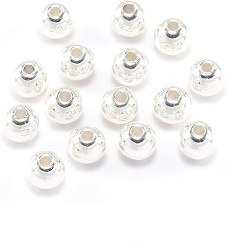 Miniatura 1 de AGCFABS 30-400 unidslote 34568100472in con agujero CCB cuentas de plástico redondas sueltas de semilla espaciadora para joyería suministros