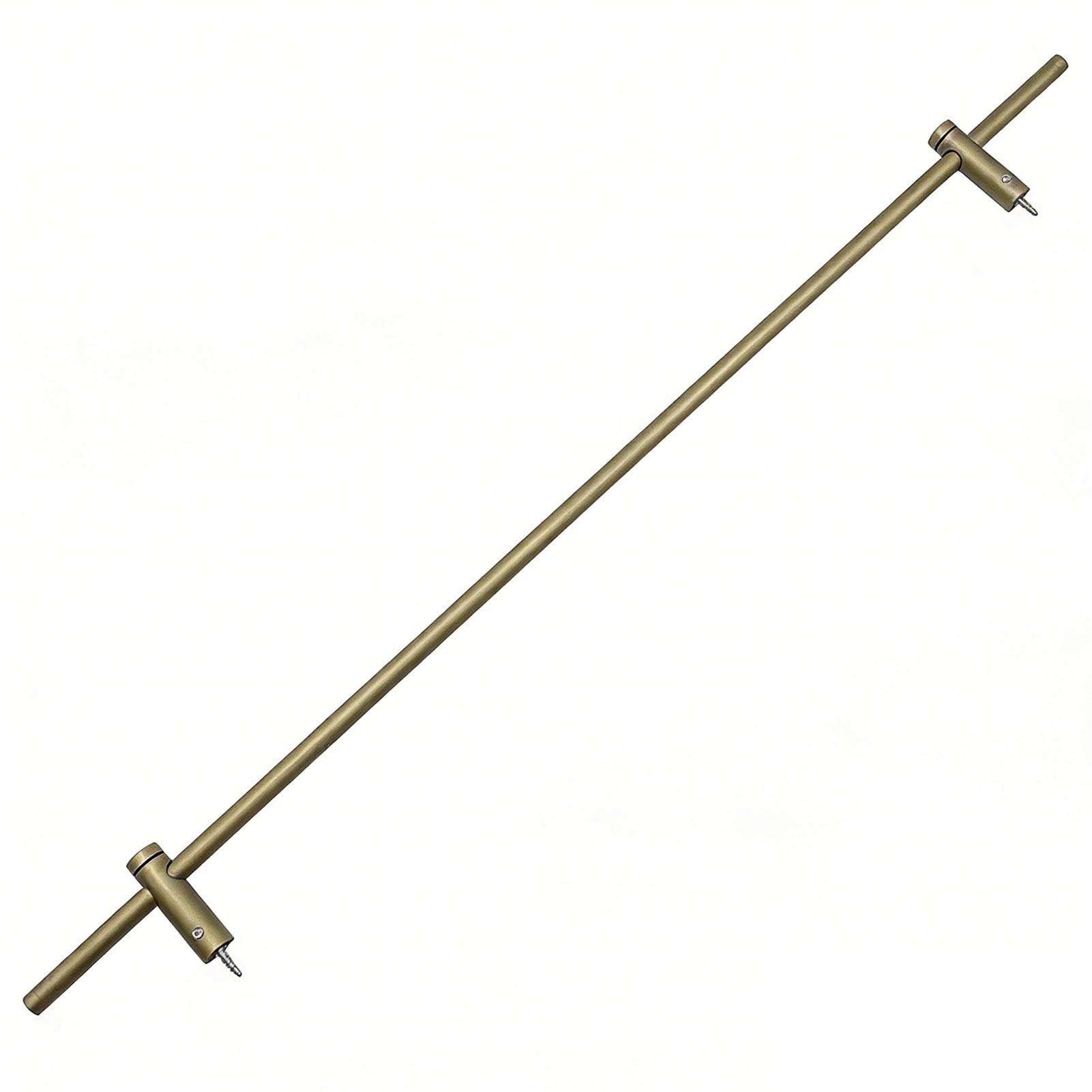Barra Protezione Mensola Binari e Staffe per Ripiani in Lega di Alluminio, Binari di Sicurezza per Ripiani Su Misura da 25, 51, 61, 76, 91, 122, 152 e 183 cm(Bronze,66" (168 cm))