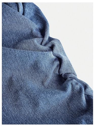 Milumia Girl's Ruched Denim Tube Dress Bow Knot Tiered Layered Short Dresses4