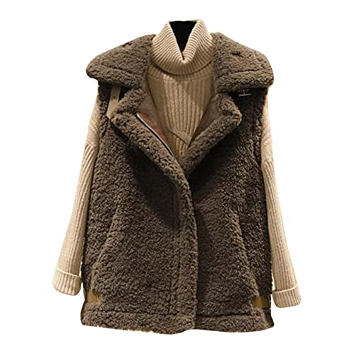 Wmen Polaire Gilet Gilet Dame Sans Manches Veste Manteau Léger Confortable Gilet Outwear Cover