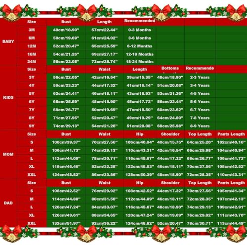 Family Christmas Pajamas Matching Pajamas for Family Long Sleeve Shirts & Pj Pants Elk Reindeer Printed Xmas Two Piece Pjs3