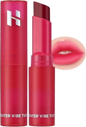 HOLIKA HOLIKA Water Vibe Tint - Tinte labial de larga duración con colores vivos y jugosos, tinte labial a prueba de transferencia, fórmula