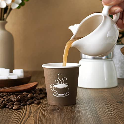 600 Pack 4 oz Paper Cups, Small Disposable Coffee Cups, Paper Espresso Cups, Hot/Cold Drinking Cups for Party, Picnic, Travel and Events - Image 4