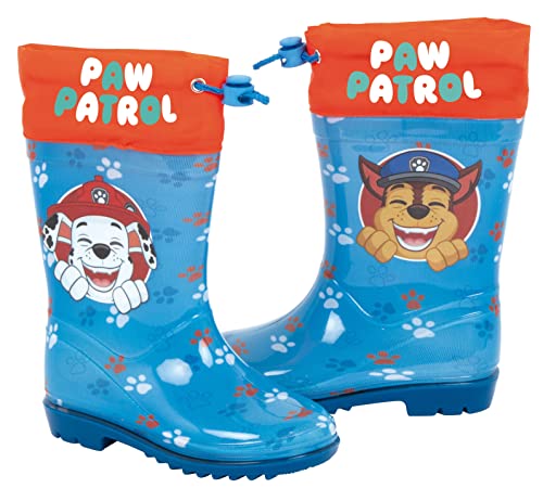 Requeteguay Urban RU Botas de Agua Paw Patrol | Botas de Agua Patrulla Canina para Niños | Botas Agua Patrulla Canina con Suela Antideslizante y Cierre con Cordón (numeric_26) Cover