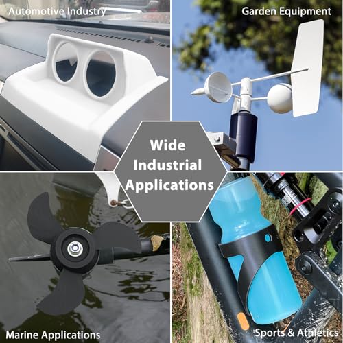 Image of ASA Filament 1.75 + /- 0.02mm - UV /Rain /Heat Resistant Durable 3D Printer Filament, No Warping, Non Odor & Fumes - Perfect for Outdoor Functional Mechanical Parts, 1kg*2 Spools /Black+White