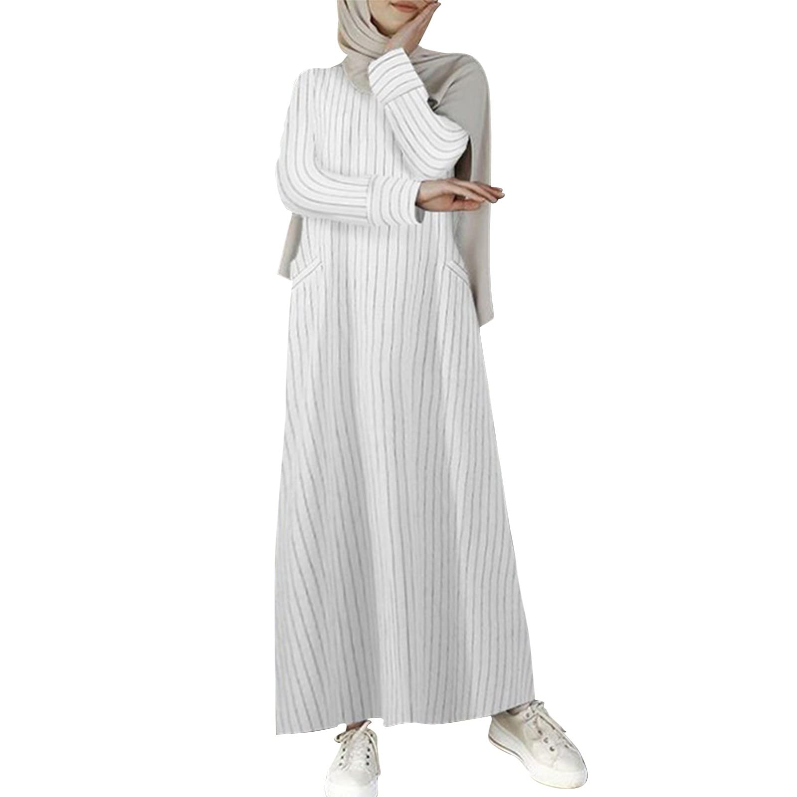 Muzułmańska sukienka Abaya dla kobiet modlitwa islamski kaftan pełna długość hidżab dubaj maxi
