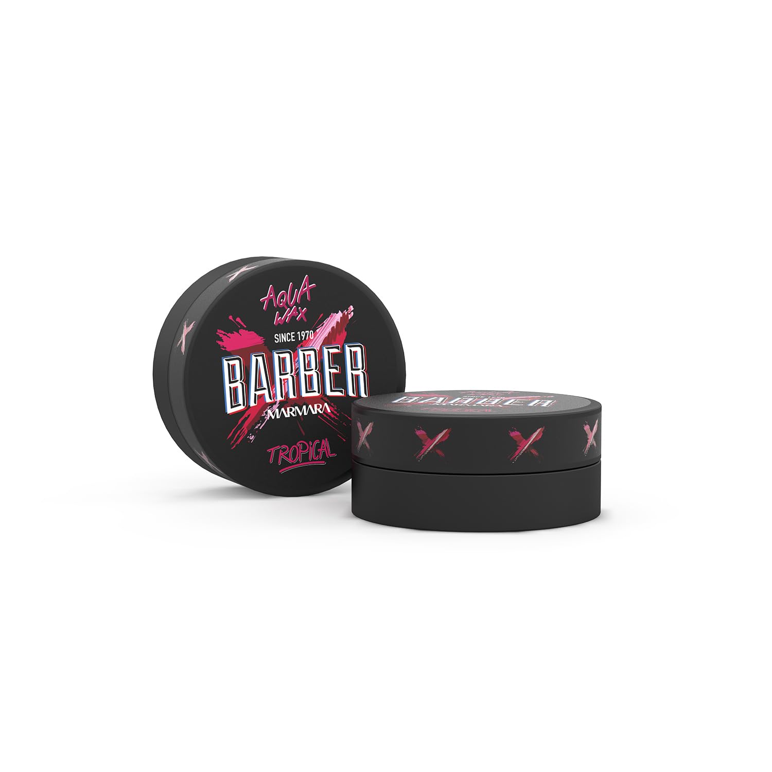 Barber Marmara Aqua Wax Strong Hold High Shine Tropical Scent 150ml | Water-Based Hair Styling Wax that Adds Volume and Control. Easy Wash Formula Suitable for All Hair Types.