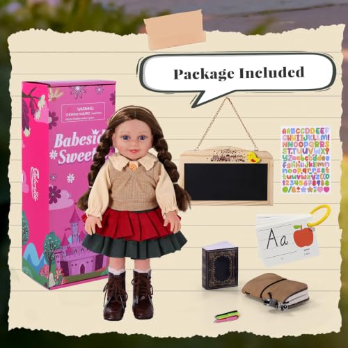 Muñeca bebé realista American 16 pulgadas profesora miniatura 5