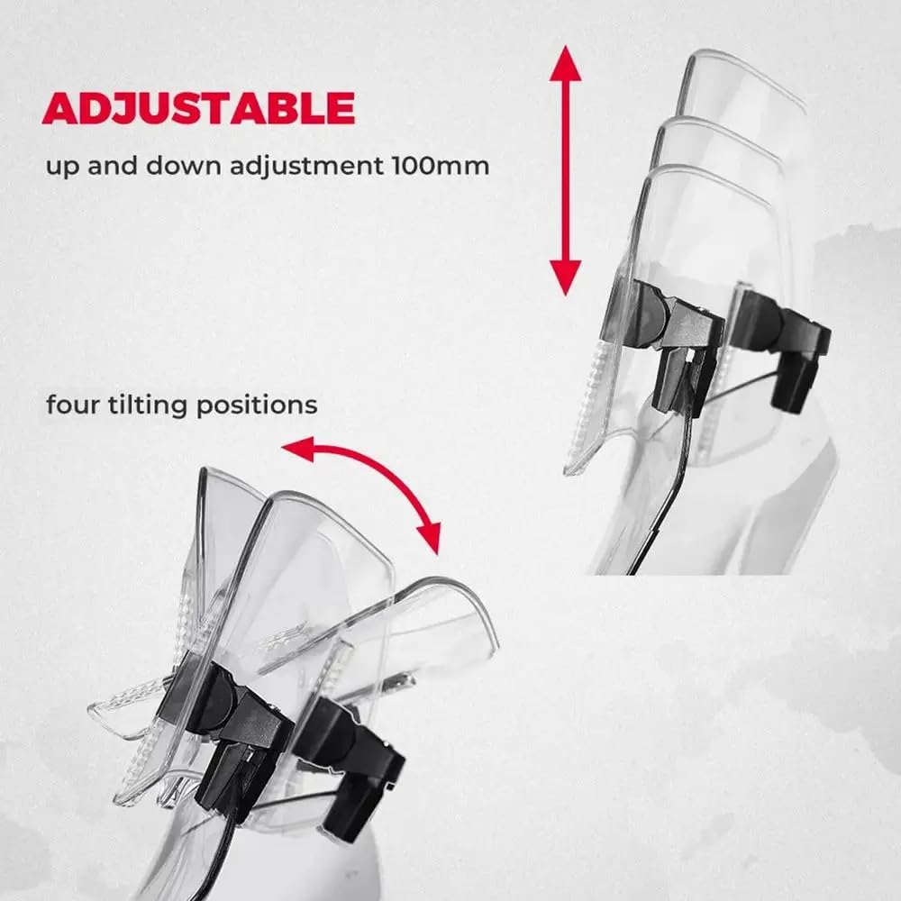 Extensión Parabrisas Motocicleta para BMW R1250GS R 1250 GS Adventure ADV LC GS HP, Ajustable Deflector Viento Parabrisas Delantero Motocicleta con Clip, Elevado Parabrisas