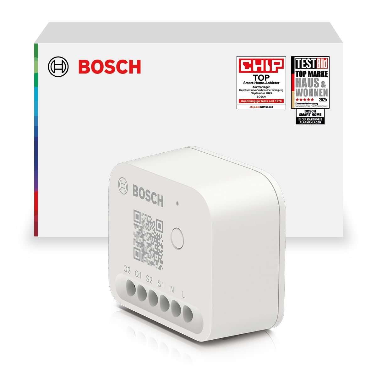 Bosch Smart Home Licht-/ Rollladensteuerung II, zur Steuerung der Beleuchtung, Rollläden/Jalousien/Markisen, kompatibel mit Amazon Alexa, Google Assistant und Apple HomeKit
