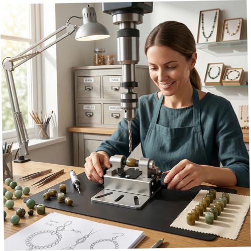 Máquina perforadora de perlas para fabricación de joyas y proyectos creativos 6