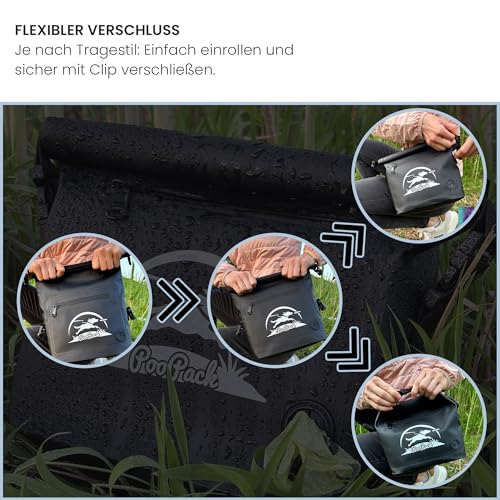 Taleas Leckerlitasche für Hunde – Wasserfeste Gassi Tasche mit geruchsdichtem Kotbeutel-Fach – Hundetraining Tasche zum Umhängen oder als Gürteltasche – Futterbeutel & Leckerlibeutel für unterwegs