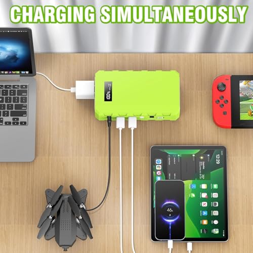 Image of Powkey 24000mAh Portable Power Station with Panels Included 30W