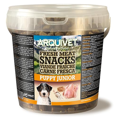 Arquivet Snacks de Carne Fresca Puppy Junior, 800g, para Perros Cachorros