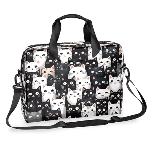 Maletín para portátil 16 pulgadas negro blanco miniatura 1