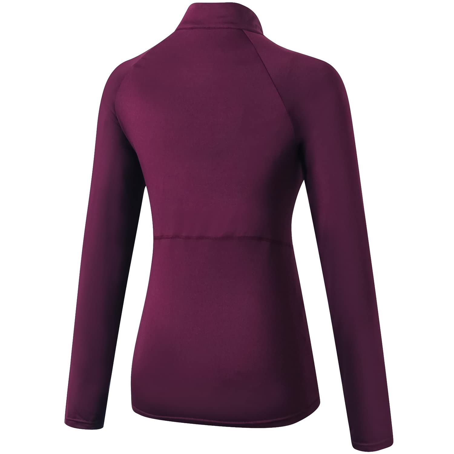 Witkey Womens Long Sleeve 1/4 Zip Athletic Shirts UPF50 Sun Protection Workout Baselayer Tops Lightweight Quick Dry Running Golf Hiking Gym Exercise