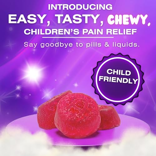 Image of FirstCare Children's Pain Reliever & Fever Reducer, Gummy-Like Soft Chewable Tablets, Easy-to-Take Acetaminophen 80 mg for Kids Ages 2-11, Cherry Flavor, 24 Count