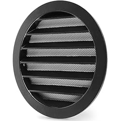 Rejilla Con Ventilador Para Chimenea calimaero WSGB Rejilla Ventilacion Aluminio 150 mm Rejillas de Ventilacion redonda con Malla Mosquitera (2x2 mm) Rejillas para Chimeneas Acondicionado Ventilacion Coche