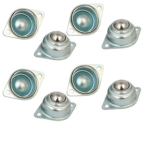 Aexit 15mm Diameter Knobs & Hand Wheels Flange Mounted Conveyor Roller Ball Bearing Transfer Star Knobs Units 8pcs
