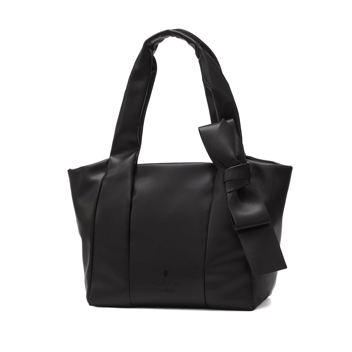 美品☆♡LANVIN en Bleu ブラックブーティ♡バックリボン ビッグリボンバッグ|LANVIN en Bleu | LANVIN en Bleu