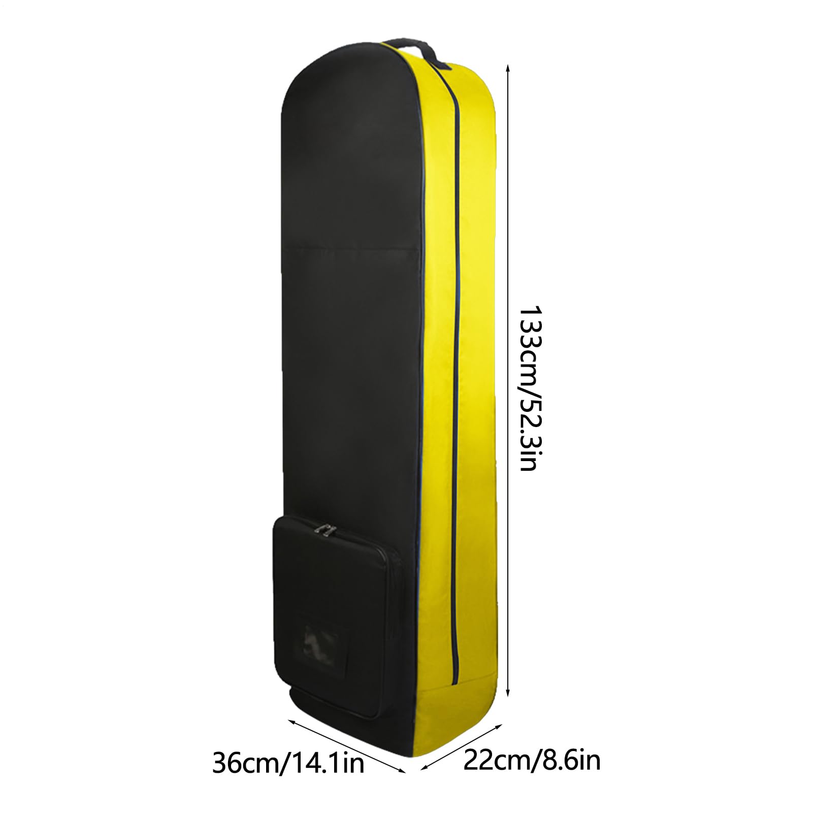 Bolsa de viaje de avión de golf, bolsa de viaje para bicicleta de golf, resistente al desgaste, ligera, accesorios de almacenamiento con asa lateral para hombres, mujeres y golfistas