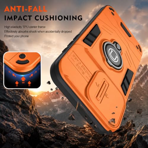 AeoFit Store AeoFit Sliding Camera Case for Infinix Note 50x 5G Orange - Image 6