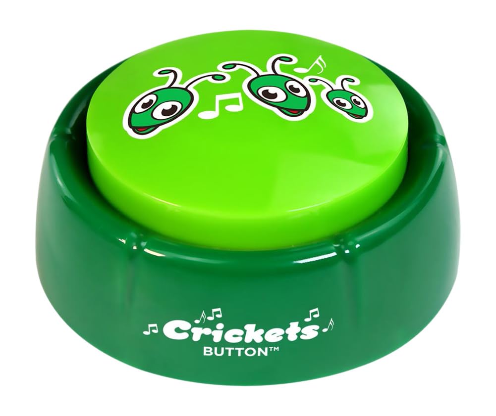 Talkie Toys Products Crickets Button - Plays Crickets Chirping Sound - Stress Relief, Office Humor and Big Laughs - Funny Gag Gift & Stocking Stuffer