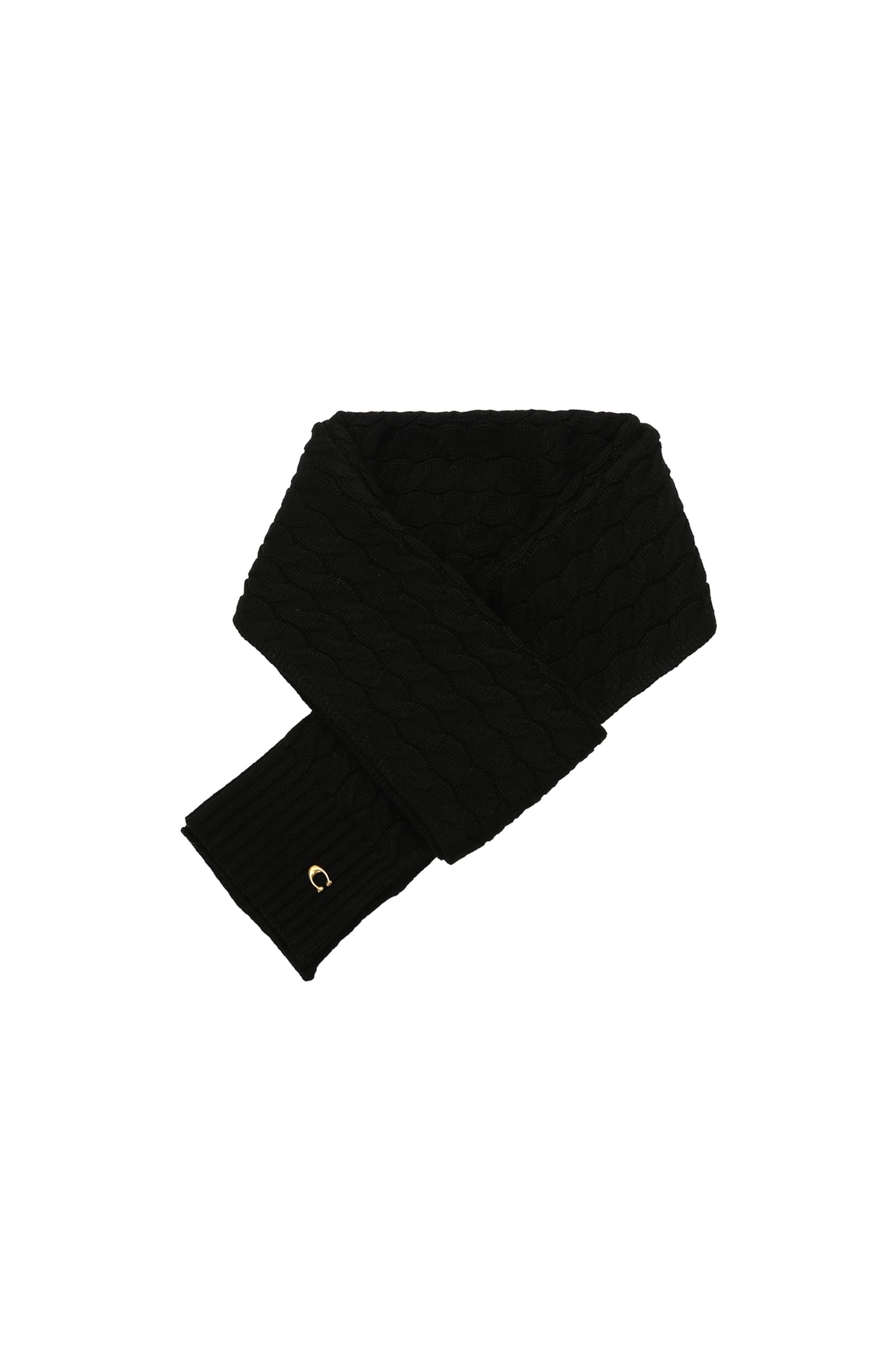COACH Cable Knit Scarf Bufanda de punto Hombre