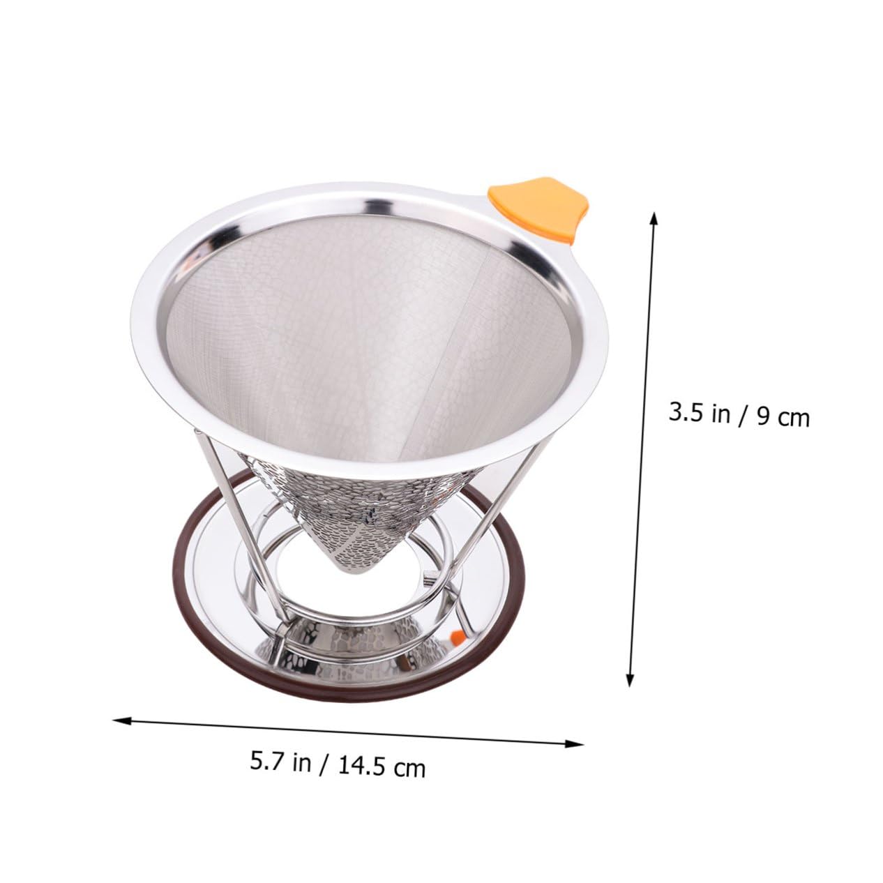Filtro de Café de Acero Inoxidable 304 Doble Capa 125 Ml
