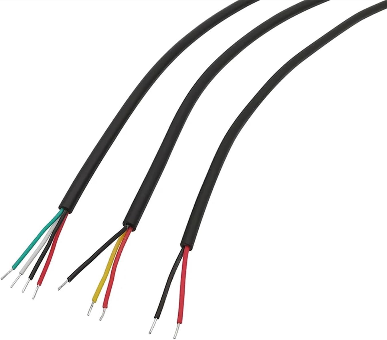 5Pcs 3.5mm 2/3/4Pole Male Female Jack Audio Headphone Connectpr Extension Cable Mono/Stereo Cord(3.5mm Male 2P)