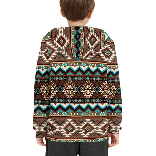 SEANATIVE Kids Hoodies for Girls Boys Athletic Hoodies Oversized Graphic Sweatshirt with Front Pocket4