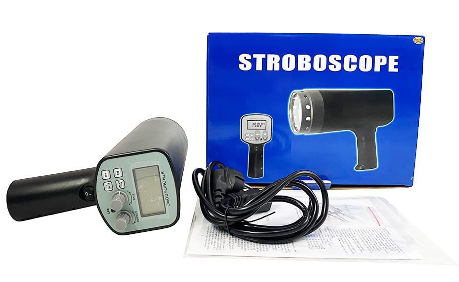 Digital Stroboscope Non Contact Stroboscope Tachometer for Observing The Movement Tracks and Providing Single,Two or Multiple Stillness Image of The Vibration Object,Rapidly Rolling Object