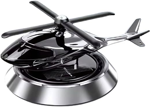 Car Accessories 2026 Alloy Solar Helicopter For Motorcar Interior Decoration | Perfume Air Freshener Aromatherapy Fragranc...