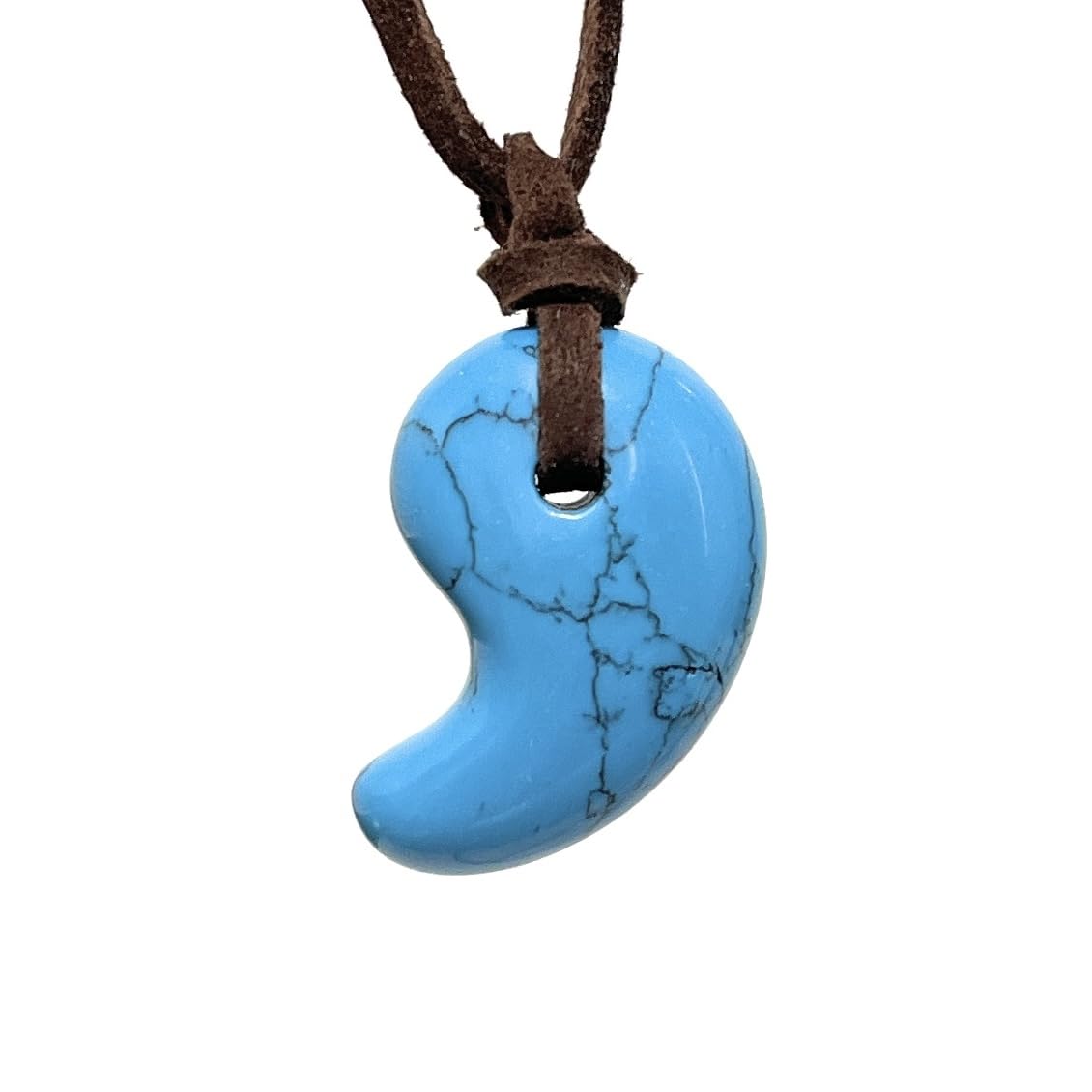 Amazon | 天然石 勾玉 ネックレス ターコイズ(練り) (ランダム1点