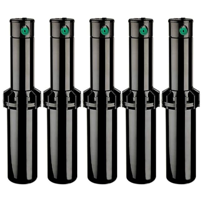 K Rain Aspersor de Riego RPS75I Profesional, 3/4 Pulgadas, Alcance 4-14.6m, Ángulo Ajustable, Control de Caudal, Pack de 5