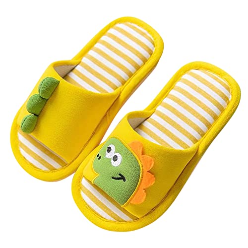 Toddler Kids Cloud Slippers Boys Girls Slides Sandals Dinosaur Soft Flat Shoes Shower Bathroom (B, 1 Big Kids)