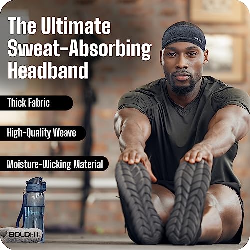 Boldfit Polyester Blend Head Band for Man Sports Head Bandana for Men & Women Gym Hair Band for Men Workout, Running Breathable, Non-Slip & Quick Drying Head Bands for Long Hair 3 510DP51ClOL