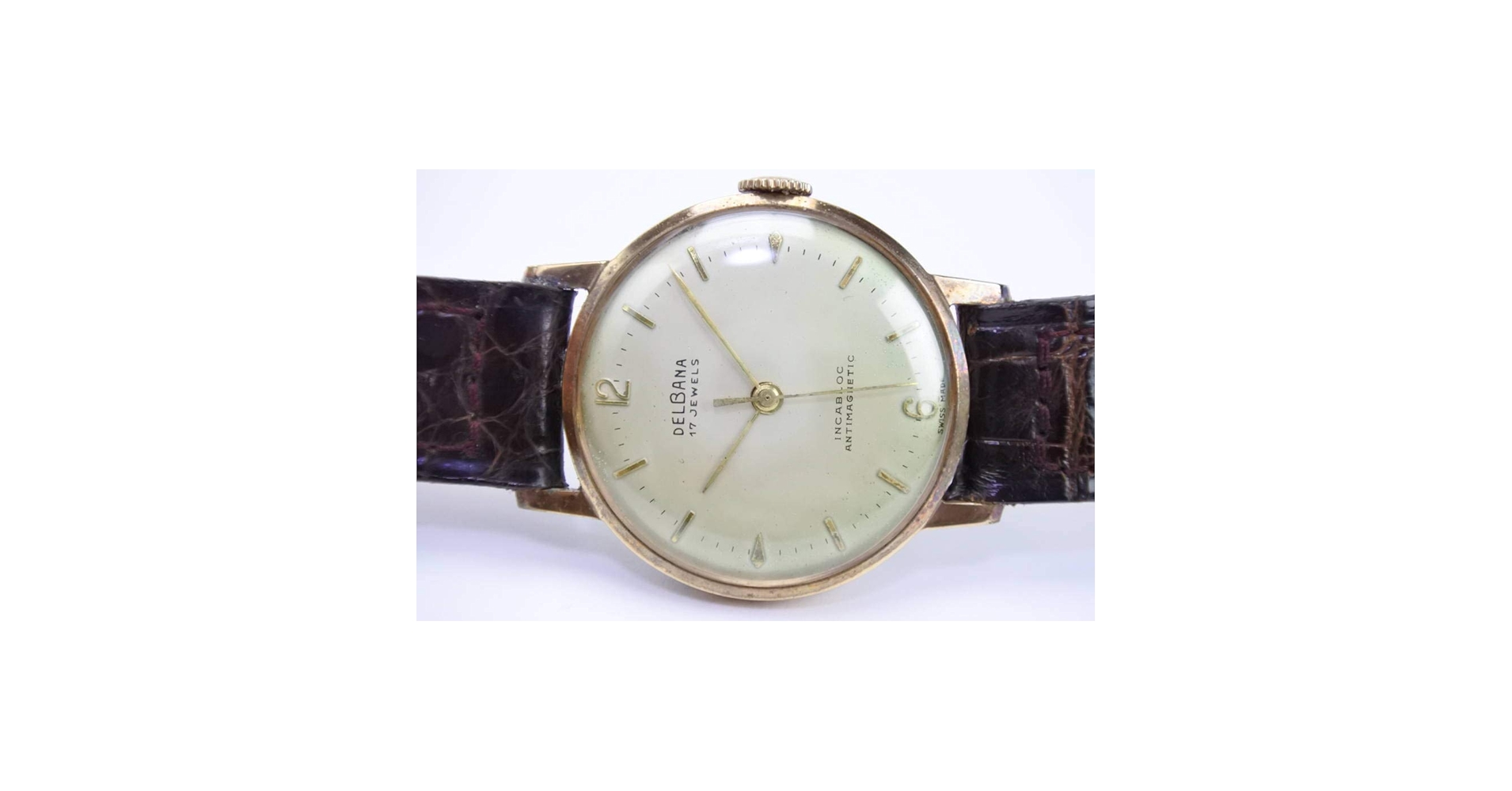 Amazon | アンティーク 50年代頃 スイス製DELBANA 手巻紳士