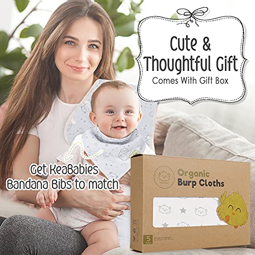 Biologische Spuugdoekjes voor Babyjongens en-meisjes - 5 Stuks Ultra-Absorberende Spuugdoek, Pasgeboren Handdoek - Melk… - Image 8