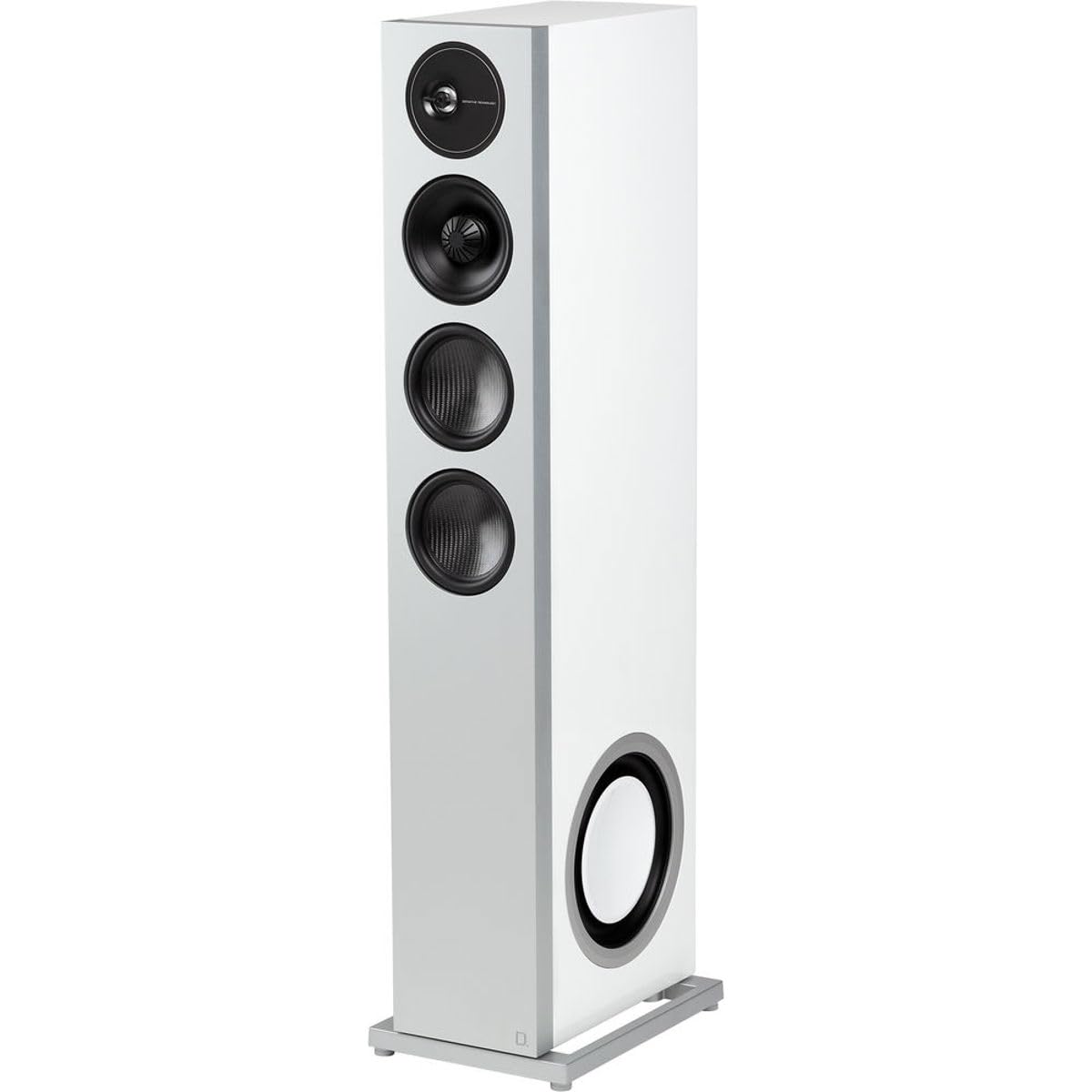 Definitive Technology D17 Demand Series Modern High-Performance 3-Way Tower Speaker (Left-Channel) - Single, White | Dual 10” Passive Bass Radiators