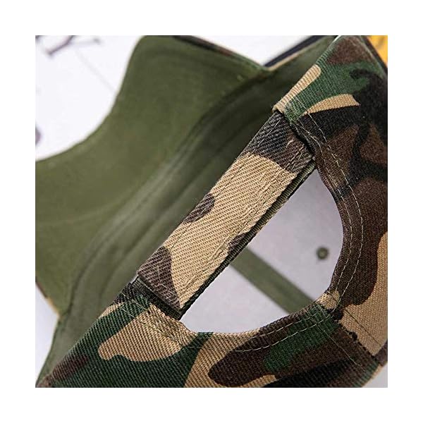jingyuu Sport Baseball Cap Camouflage Cap Atmungsaktive Laufmütze für draußen Camo Baseball Caps Unisex – Bild 7