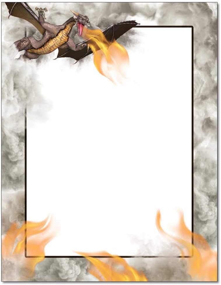 Dragon Fire Letterhead Laser & Inkjet Printer Paper (25 Sheets)