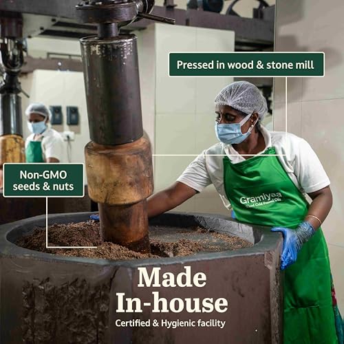 Image of Gramiyaa Cold Pressed Mustard Oil 5 Litre | Traditionally Extracted | Chemical-free, Zero Trans-fat Cooking Oil | Unrefined Oil | Kachi Ghani Sarso Oil for Cooking