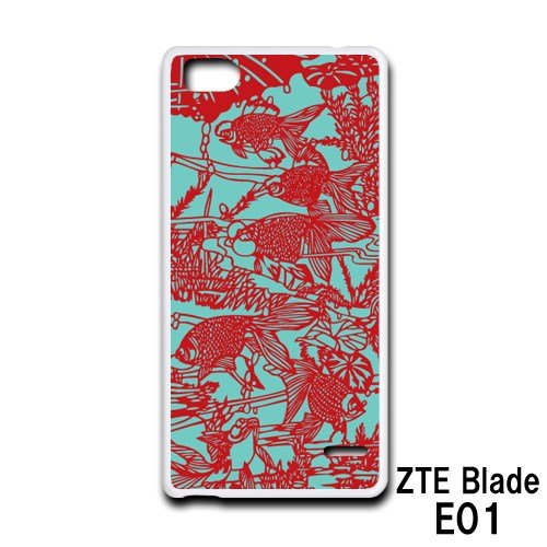ZTE Blade E01 Hard Phone Case Japanese Wagara Pattern Polycarbonate