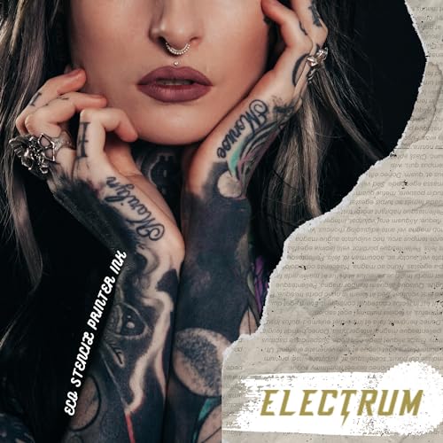 electrum eco stencils ink for epson eco tank printers methyl violet-based stencil ink creates flawless stencils that last up to 1 hour premium tattoo stencil ink proudly made in the usa 4 ounces