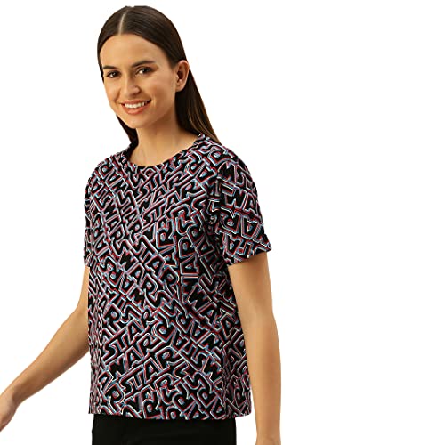 Image of JUNEBERRY Star Wars All Over Printed Half Sleeve Regular Fit T-Shirt for Women /Girls