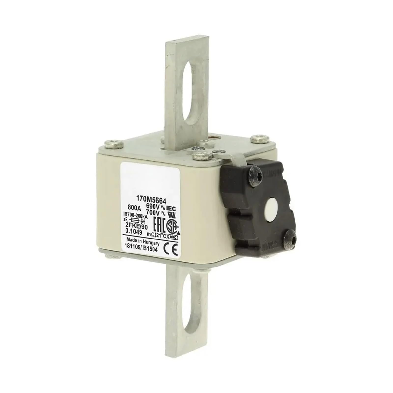 Fusible 170M5667 contre la surchauffe des onduleurs industriels série 170M5658