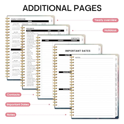 Planner 2026-2027, Academic Year Weekly and Monthly Calender Planner, from Jul 2026 - Jun 2027, Spiral Bound School Planning Book, Perfect for Teacher, Student, Women & Men, A5 (6.3" x 8.5"), Sunset - Image 6