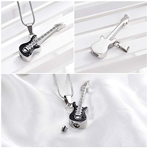 image for memorial jewelry Musical Instrument Cremation Necklace for Women&Men G