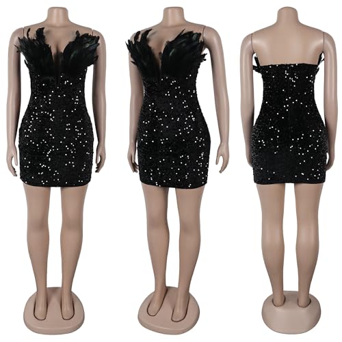 Women's Sexy Rhinestone Sheer Mesh See Through Bodycon Dress Birthday Party Club Night Outfits3